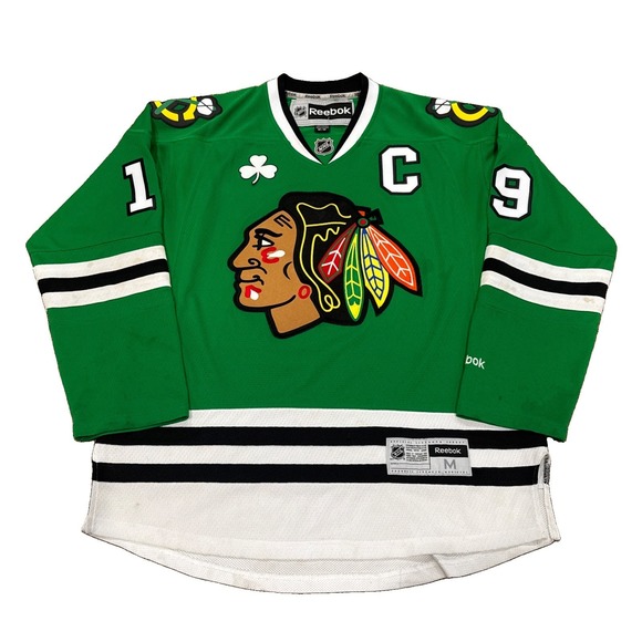 Reebok Other - Reebok Premier Chicago Blackhawks St Patrick Day TOEWS Hockey Jersey Green Sz M
